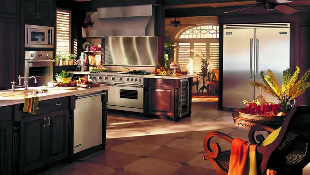 Viking professional gas range rebuilt in a Chicago kitchen